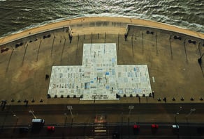 Concrete carpet with a British sense of humour 